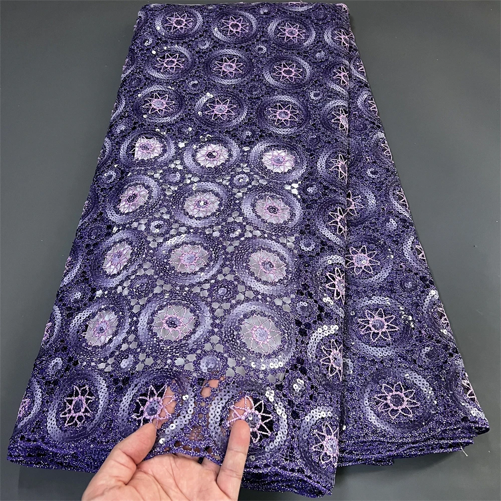 2023High Quality African Nigerian Tulle Lace Fabric Embroidery Party Dress Sequins French Guipure Fabric For Sewing 5Yard
2023High Quality African Nigerian Tulle Lace Fabric Embroidery Party Dress Sequins French Guipure Fabric For Sewing 5Yard