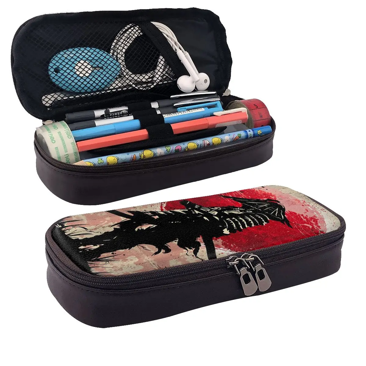 Japanese Art Samurai Fighter Bushido Leather Pencil Case Pencil Pouch Stationery Supplies Pen Box Pencil Bag for Students Gifts
Japanese Art Samurai Fighter Bushido Leather Pencil Case Pencil Pouch Stationery Supplies Pen Box Pencil Bag for Students Gifts