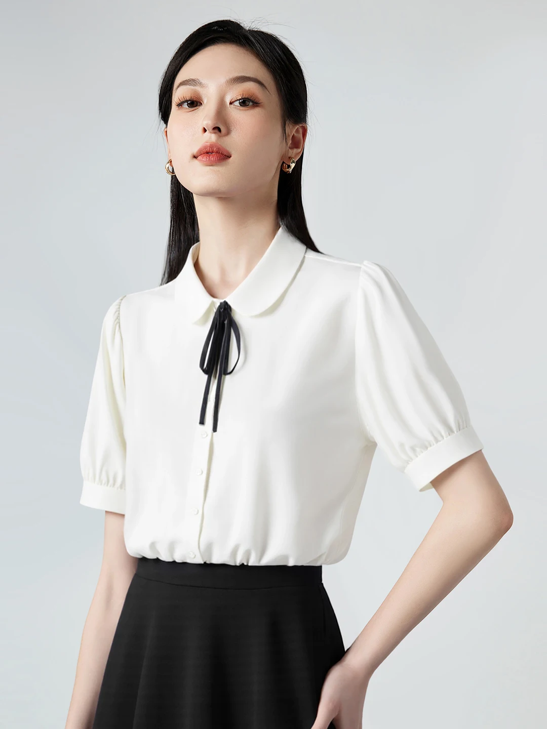 Business Casual Doll Collar White Shirt Women's Summer New Commute Formal Interview High-End Feeling Professional Clothing ...
Business Casual Doll Collar White Shirt Women's Summer New Commute Formal Interview High-End Feeling Professional Clothing ...