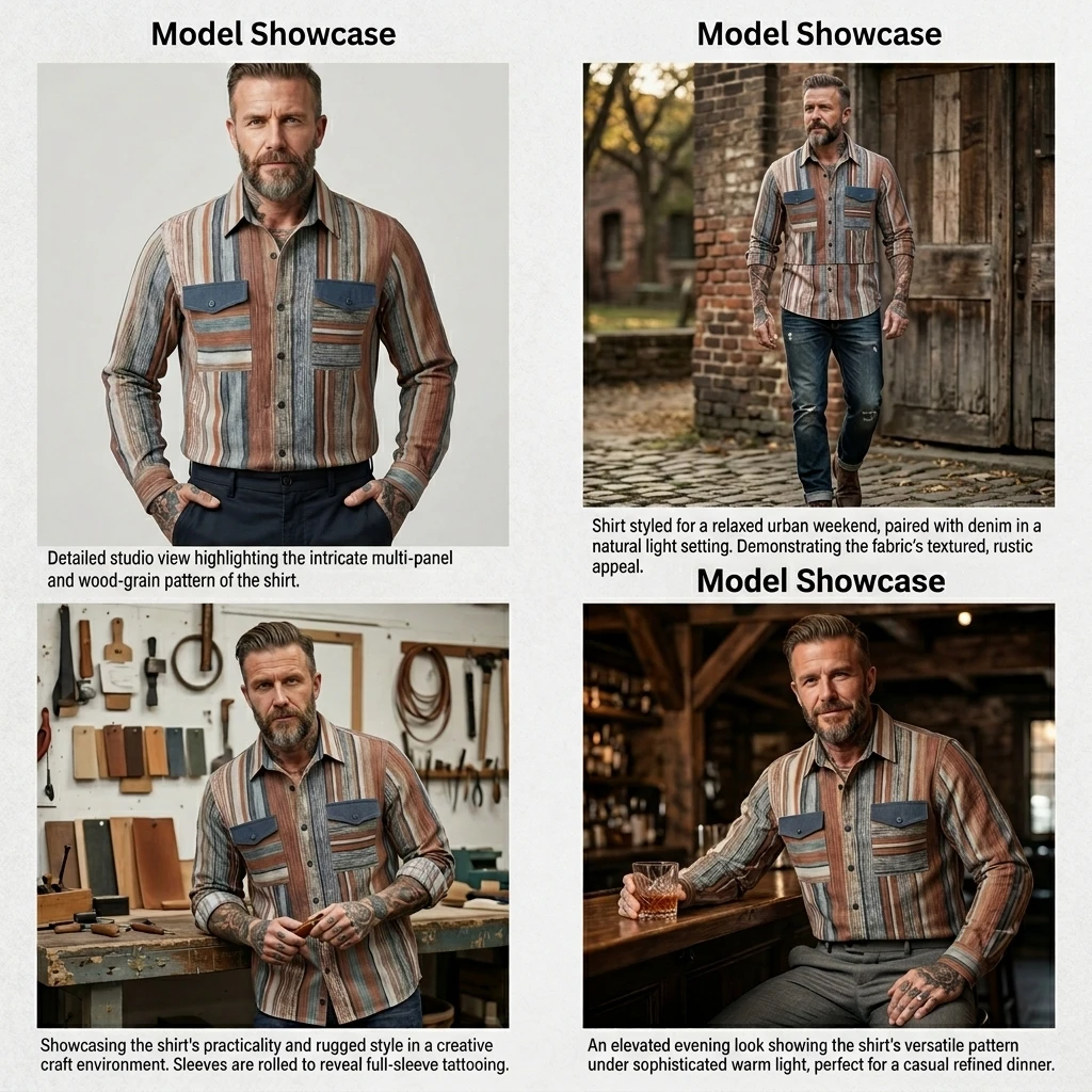 Summer Men's Retro Striped Contrast Color Shirt Lightweight Breathable Cotton Shirts Casual Plus Size Outdoor Pocket Male Top
Summer Men's Retro Striped Contrast Color Shirt Lightweight Breathable Cotton Shirts Casual Plus Size Outdoor Pocket Male Top
