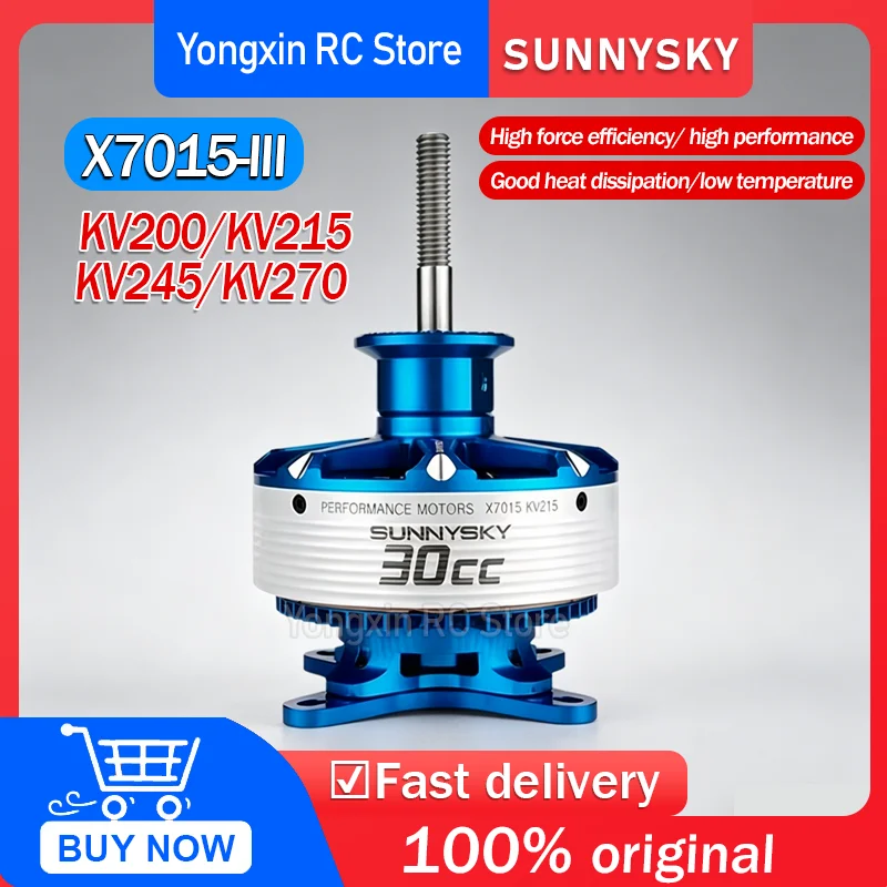 Original SunnySky X7015 3rd Generation 30cc 200kv 245kv 215kv 270kv 12S Power Motor 3D Fixed-Wing Airplane EOLO 19-20inch Props
Original SunnySky X7015 3rd Generation 30cc 200kv 245kv 215kv 270kv 12S Power Motor 3D Fixed-Wing Airplane EOLO 19-20inch Props