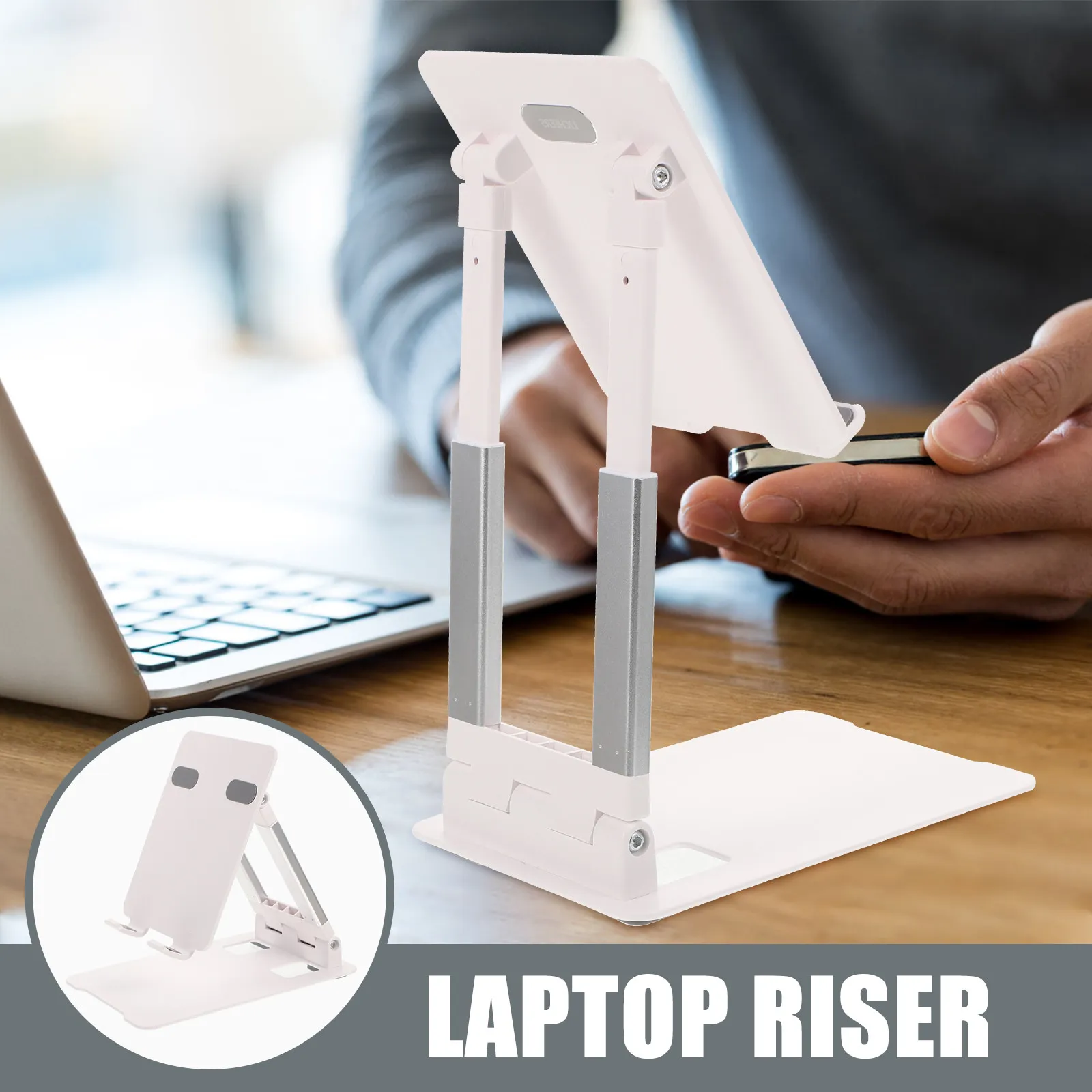 Metal Tablet Holder Adjustable Aluminum Alloy Tablet Stand Non-Slip Stable Desktop Holder for Office Meeting Coffee Shop Home
Metal Tablet Holder Adjustable Aluminum Alloy Tablet Stand Non-Slip Stable Desktop Holder for Office Meeting Coffee Shop Home