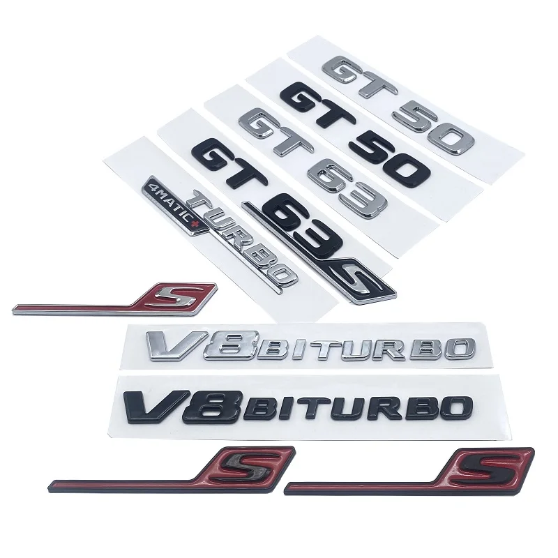 3D Chrome Black Red Rear Trunk Badge Car Sticker Accessories For C190 X290 Series GT50 GT63 GT63S TURBO4MATIC V8biturbo Emblem
3D Chrome Black Red Rear Trunk Badge Car Sticker Accessories For C190 X290 Series GT50 GT63 GT63S TURBO4MATIC V8biturbo Emblem