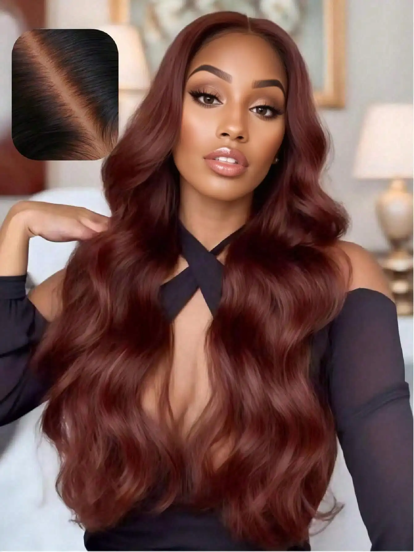 Reddish Brown Lace Front Wigs Human Hair 13x4 HD Transparent Body Wave Lace Front Wig For Women 200 Density Brazilian Virgin Brown Glueless Wigs Human Hair Pre Plucked With Baby Hair 40inch
Reddish Brown Lace Front Wigs Human Hair 13x4 HD Transparent Body Wave Lace Front Wig For Women 200 Density Brazilian Virgin Brown Glueless Wigs Human Hair Pre Plucked With Baby Hair 40inch