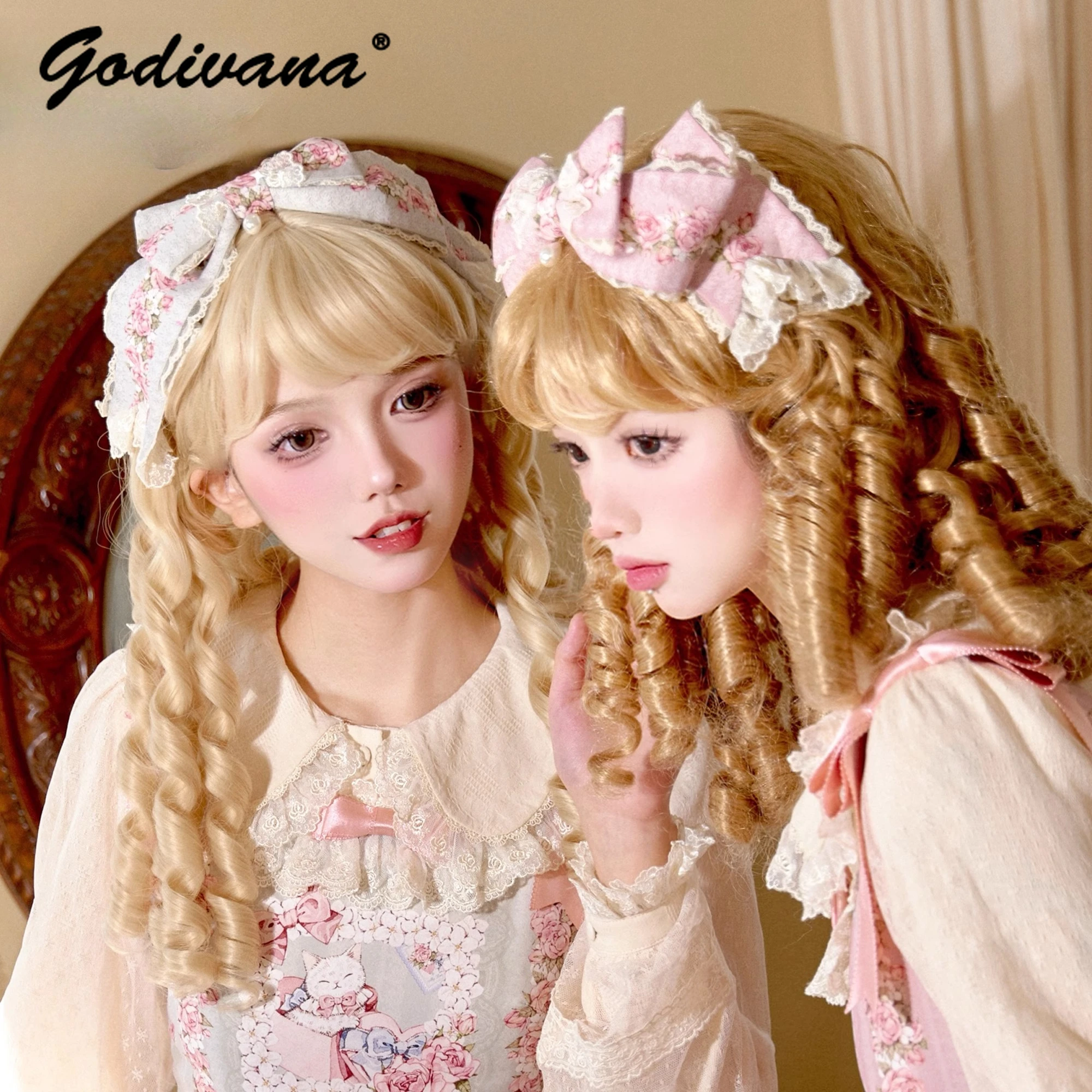 Original Lolita Pastoral Floral Hair Accessories Girl Women's Cute Cos Daily Lace Bow KC Headband Headwear
Original Lolita Pastoral Floral Hair Accessories Girl Women's Cute Cos Daily Lace Bow KC Headband Headwear