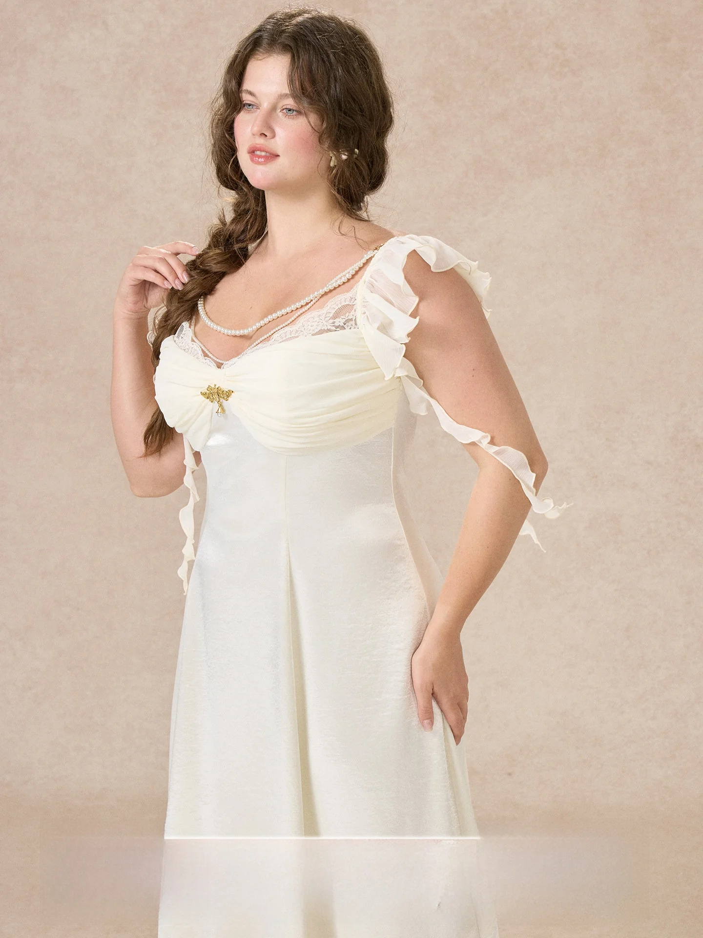 Large Size Women's LaceMade Moonlight Coronation Ball Gown Sateen Dress Spring Summer Sleeveless A-Line Fairy Tale Dress
Large Size Women's LaceMade Moonlight Coronation Ball Gown Sateen Dress Spring Summer Sleeveless A-Line Fairy Tale Dress