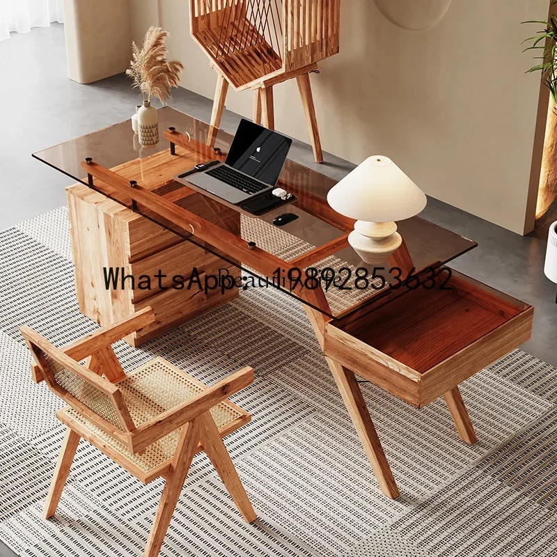 wabi-sabi wind solid wood desk modern antique writing desk designer study home simple computer desk
wabi-sabi wind solid wood desk modern antique writing desk designer study home simple computer desk