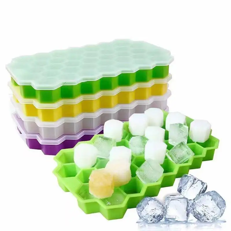 Creative honeycomb with cover 37 grids ice making ice grids refrigerator homemade ice cube mold
Creative honeycomb with cover 37 grids ice making ice grids refrigerator homemade ice cube mold