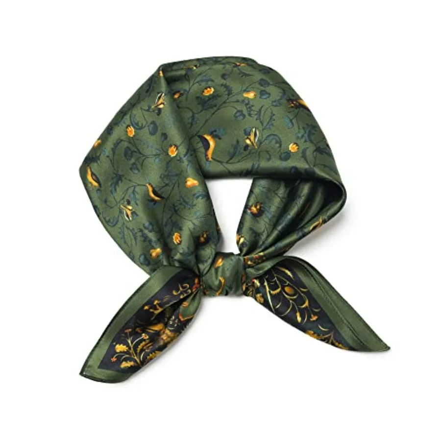 100% Mulberry Silk Scarf 25.6"x25.6" Square Women Neckerchief Headscarf - Lightweight Neck Scarf Gift Packed
100% Mulberry Silk Scarf 25.6"x25.6" Square Women Neckerchief Headscarf - Lightweight Neck Scarf Gift Packed