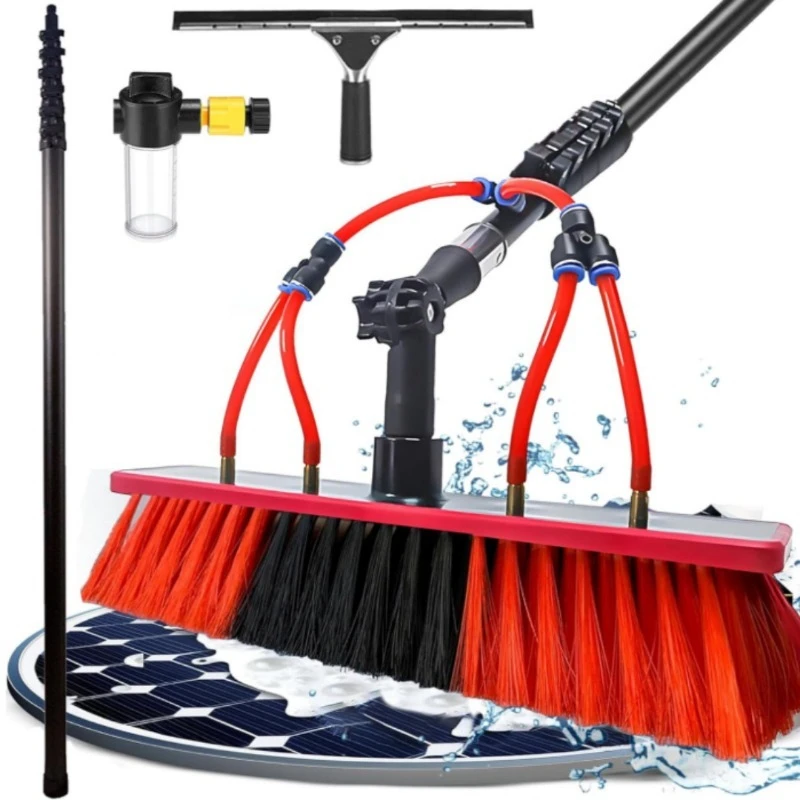 Photovoltaic panel cleaning tool set, aluminum alloy telescopic rod, high-pressure water brush, multifunctional brush
Photovoltaic panel cleaning tool set, aluminum alloy telescopic rod, high-pressure water brush, multifunctional brush