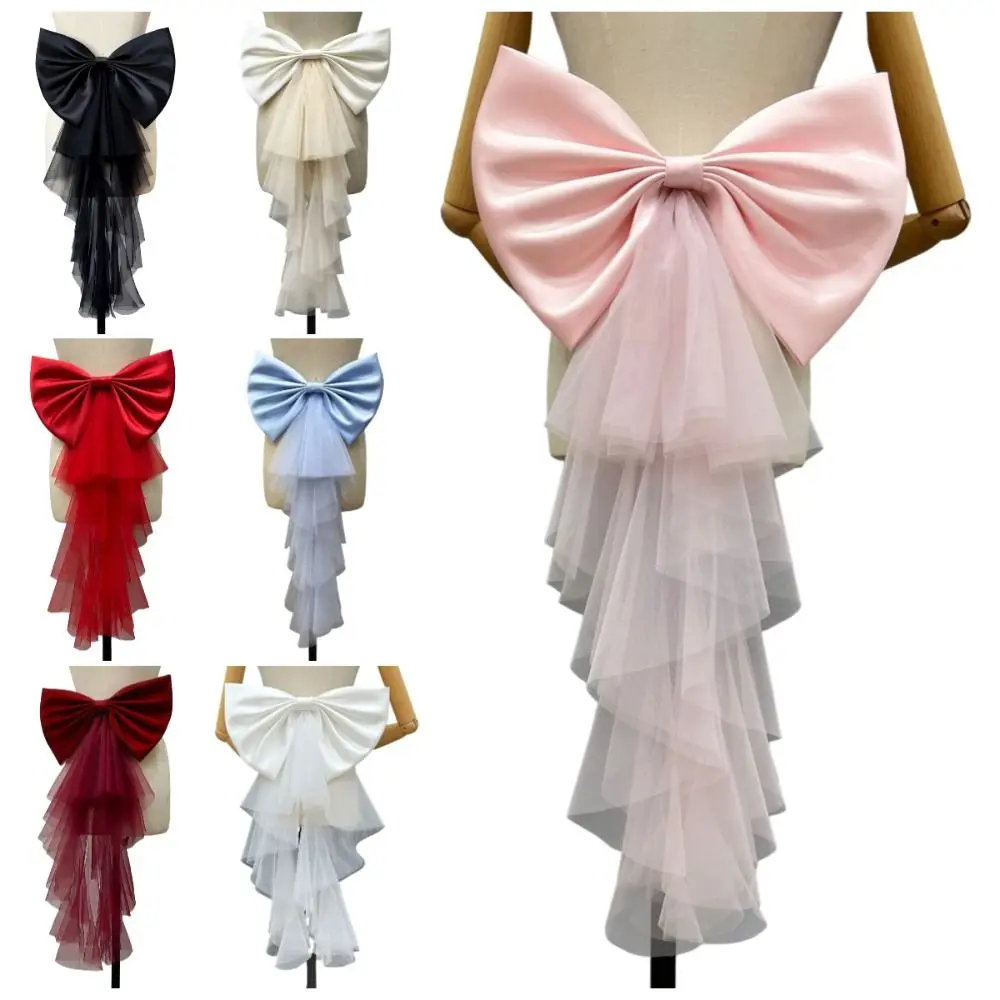 Single Layer Big Bow Waist Decoration Satin Mesh Fluffy Elegant Bridal Belt Solid Color Chic Gown Waist Ornament Evening Gown
Single Layer Big Bow Waist Decoration Satin Mesh Fluffy Elegant Bridal Belt Solid Color Chic Gown Waist Ornament Evening Gown