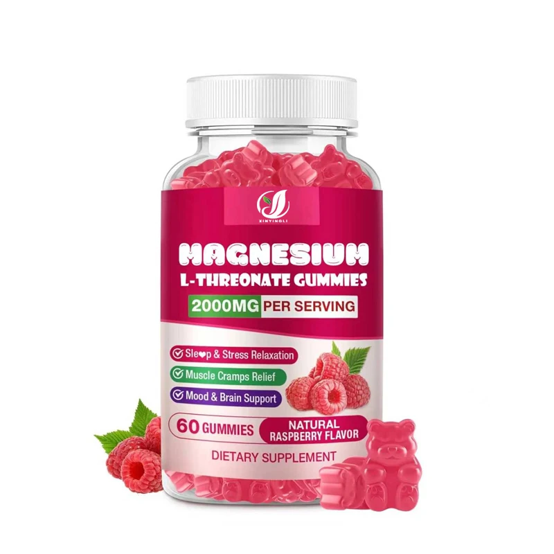 L-Threonate Magnesium Soft Candy -2000mg Is Used To Support Muscle Health. Sugar Free Raspberry Flavor
L-Threonate Magnesium Soft Candy -2000mg Is Used To Support Muscle Health. Sugar Free Raspberry Flavor