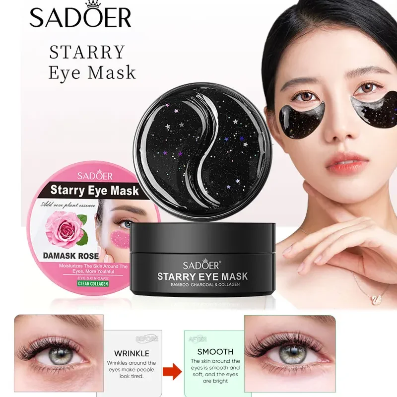 SADOER Bamboo Charcoal Rose Nourishing Improve Dark Eye Circles Eyes Mask Patch Pads Dark Circle Remover
SADOER Bamboo Charcoal Rose Nourishing Improve Dark Eye Circles Eyes Mask Patch Pads Dark Circle Remover