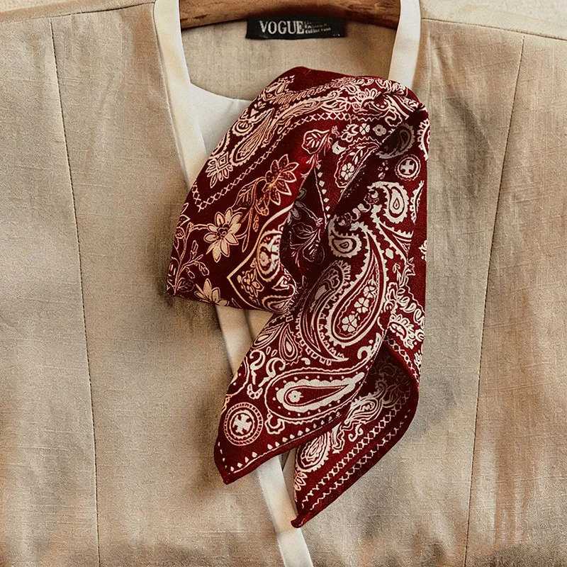 2026 Ethnic Wool Silk Square Scarf for Women French Style Vintage Chic Ethnic Red Paisley Scarf Women's Bandana Accessories
2026 Ethnic Wool Silk Square Scarf for Women French Style Vintage Chic Ethnic Red Paisley Scarf Women's Bandana Accessories
