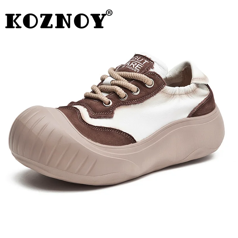 Koznoy 2.5cm Cow Natural Genuine Leather Comfy Vulcanize Platform Flat Women Spring Summer High Brand Breathable Vulcanize Shoes
Koznoy 2.5cm Cow Natural Genuine Leather Comfy Vulcanize Platform Flat Women Spring Summer High Brand Breathable Vulcanize Shoes
