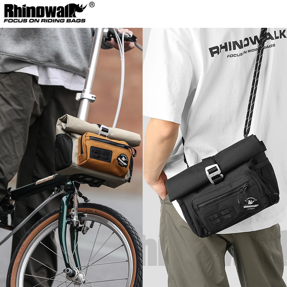 Rhinowalk Bicycle Handlebar Bag Quick release With Rain Cover Urban Cycling For Brompton Folding Bike Shoulder Pack Storage Bag
Rhinowalk Bicycle Handlebar Bag Quick release With Rain Cover Urban Cycling For Brompton Folding Bike Shoulder Pack Storage Bag