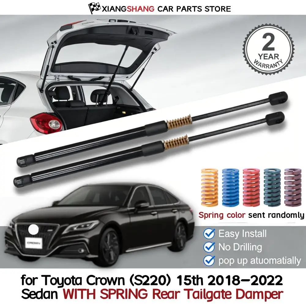 2pcs Rear Auto Open With Spring Damper for Toyota Crown (S220) 15th 2018-2022 Sedan Trunk Boot Gas Charged Gas Struts
2pcs Rear Auto Open With Spring Damper for Toyota Crown (S220) 15th 2018-2022 Sedan Trunk Boot Gas Charged Gas Struts