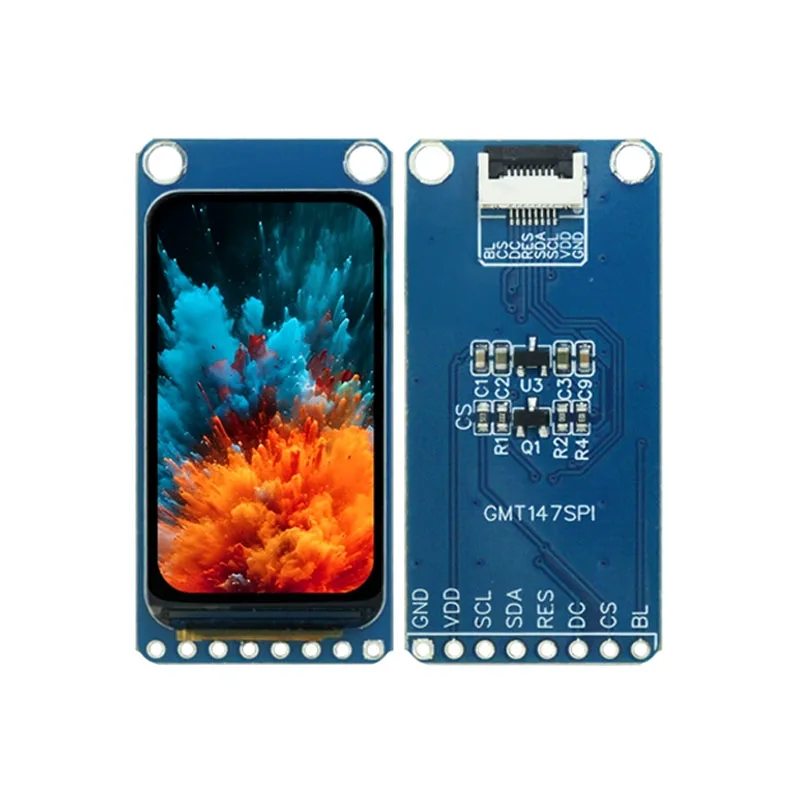 1,47-дюймовый модуль IPS TFT ЖК-дисплея 172*320 HD SPI-экран с драйвером ST7789, интерфейс 3,3 В, полноцветный HD-дисплей
1,47-дюймовый модуль IPS TFT ЖК-дисплея 172*320 HD SPI-экран с драйвером ST7789, интерфейс 3,3 В, полноцветный HD-дисплей