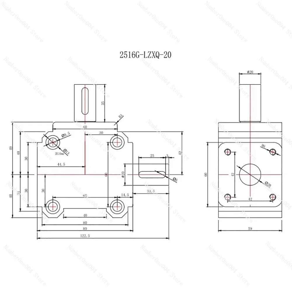 Stainless Steel Right Angle Steering Box Cast Steel Gearbox 40N.M Large Load 2.5 Module 16 Teeth 90 Degree Commutator Gear
Stainless Steel Right Angle Steering Box Cast Steel Gearbox 40N.M Large Load 2.5 Module 16 Teeth 90 Degree Commutator Gear