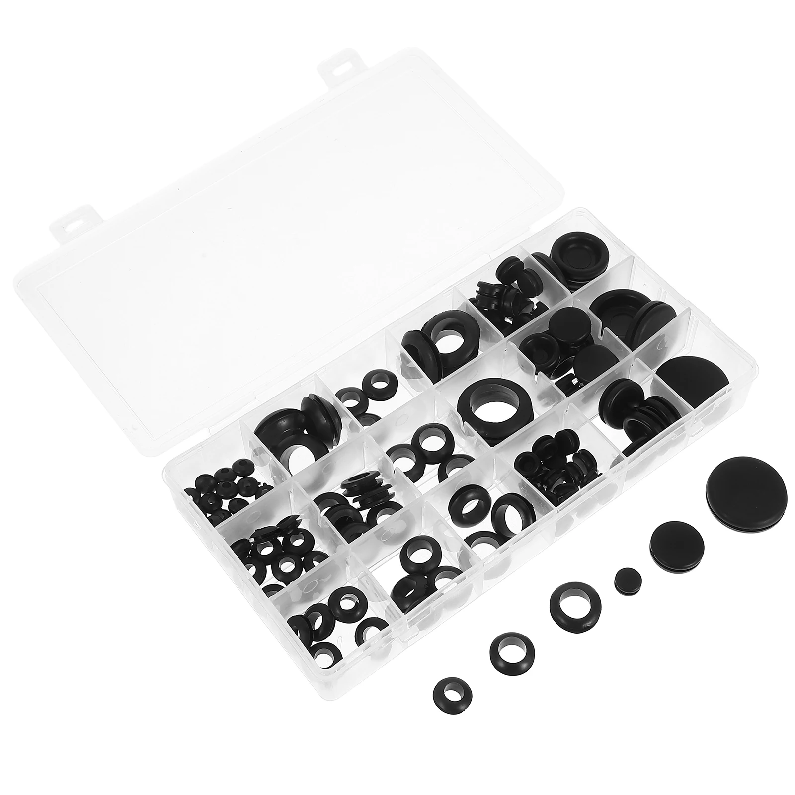 125pcs Rubber Grommets Cable Protectors Black Wire FeedThrough Sealing Plugs TemperatureResistant Various Sizes Hardware
125pcs Rubber Grommets Cable Protectors Black Wire FeedThrough Sealing Plugs TemperatureResistant Various Sizes Hardware