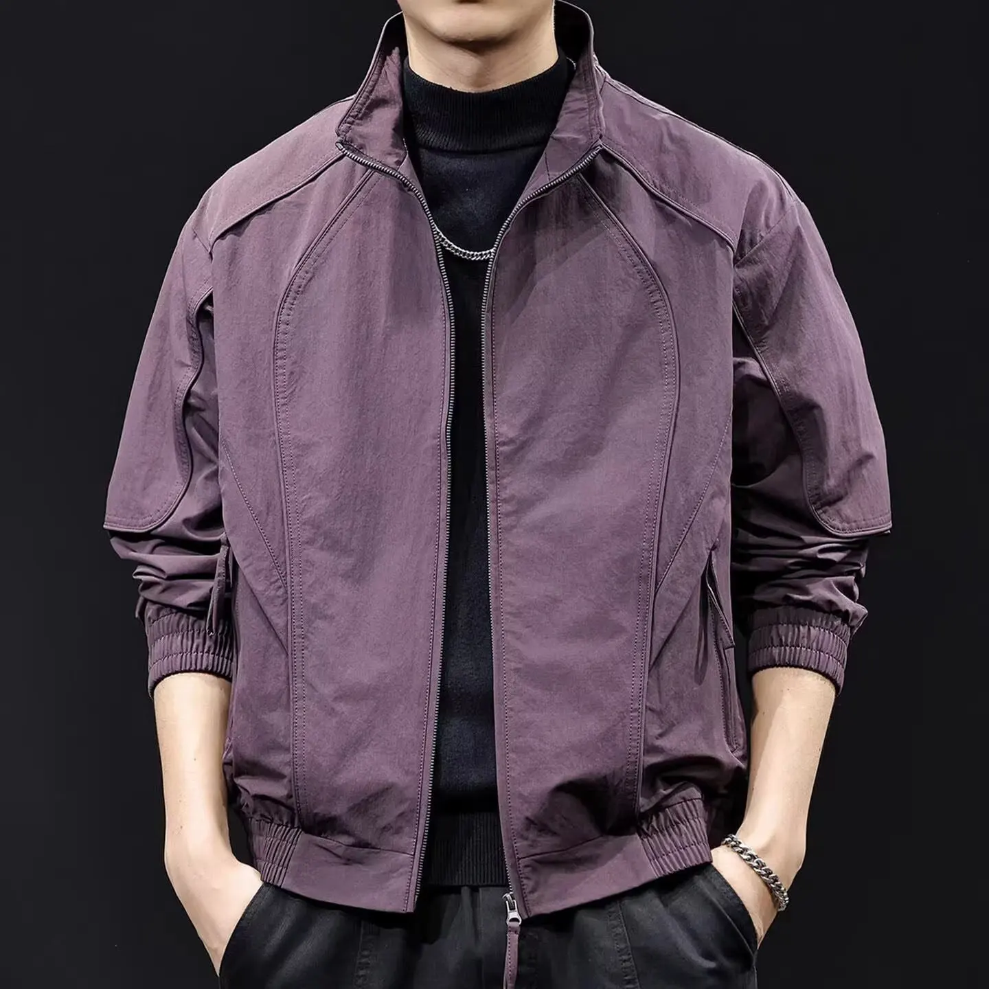American Retro Stand Collar Workwear Jaet Men's Spring Autumn New Trendy High Street Haome Casual Outerwear
American Retro Stand Collar Workwear Jaet Men's Spring Autumn New Trendy High Street Haome Casual Outerwear