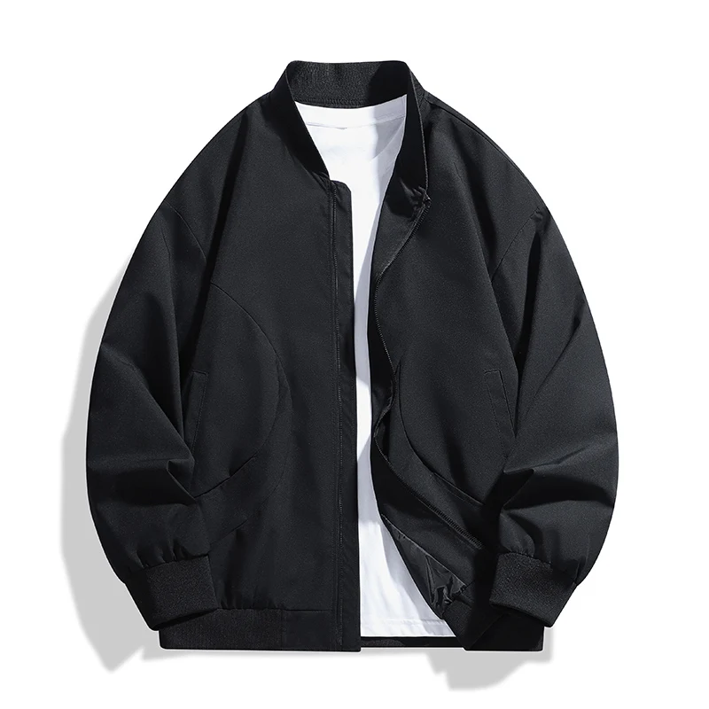 Solid Color Casual Jacket for Men Baseball Collar Windproof Outerwear Fashion All-match Zipper Male Clothes Outdoor Comfortable
Solid Color Casual Jacket for Men Baseball Collar Windproof Outerwear Fashion All-match Zipper Male Clothes Outdoor Comfortable