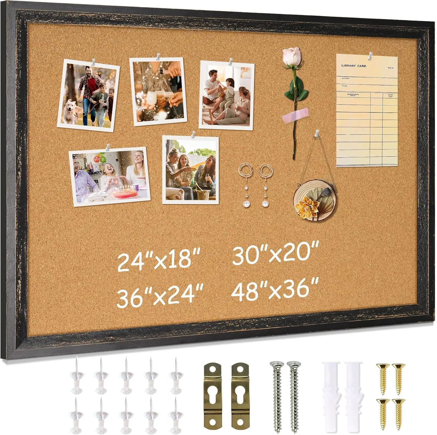 Large Cork Board for Wall 48x36 Inches with Rustic Wooden Frame, Hanging Pin Board for Office Home Decor
Large Cork Board for Wall 48x36 Inches with Rustic Wooden Frame, Hanging Pin Board for Office Home Decor