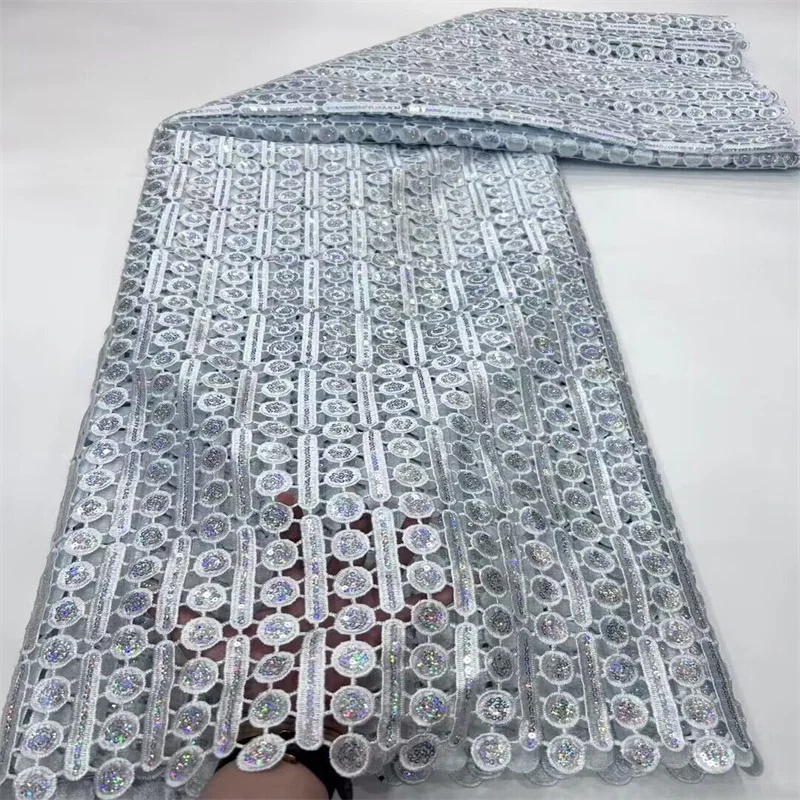 Hot Sale Sequin Lace Fabrics African Lace Fabric High Quality Nigeria French Water soluble Mesh Lace Fabric for Bridal Material
Hot Sale Sequin Lace Fabrics African Lace Fabric High Quality Nigeria French Water soluble Mesh Lace Fabric for Bridal Material