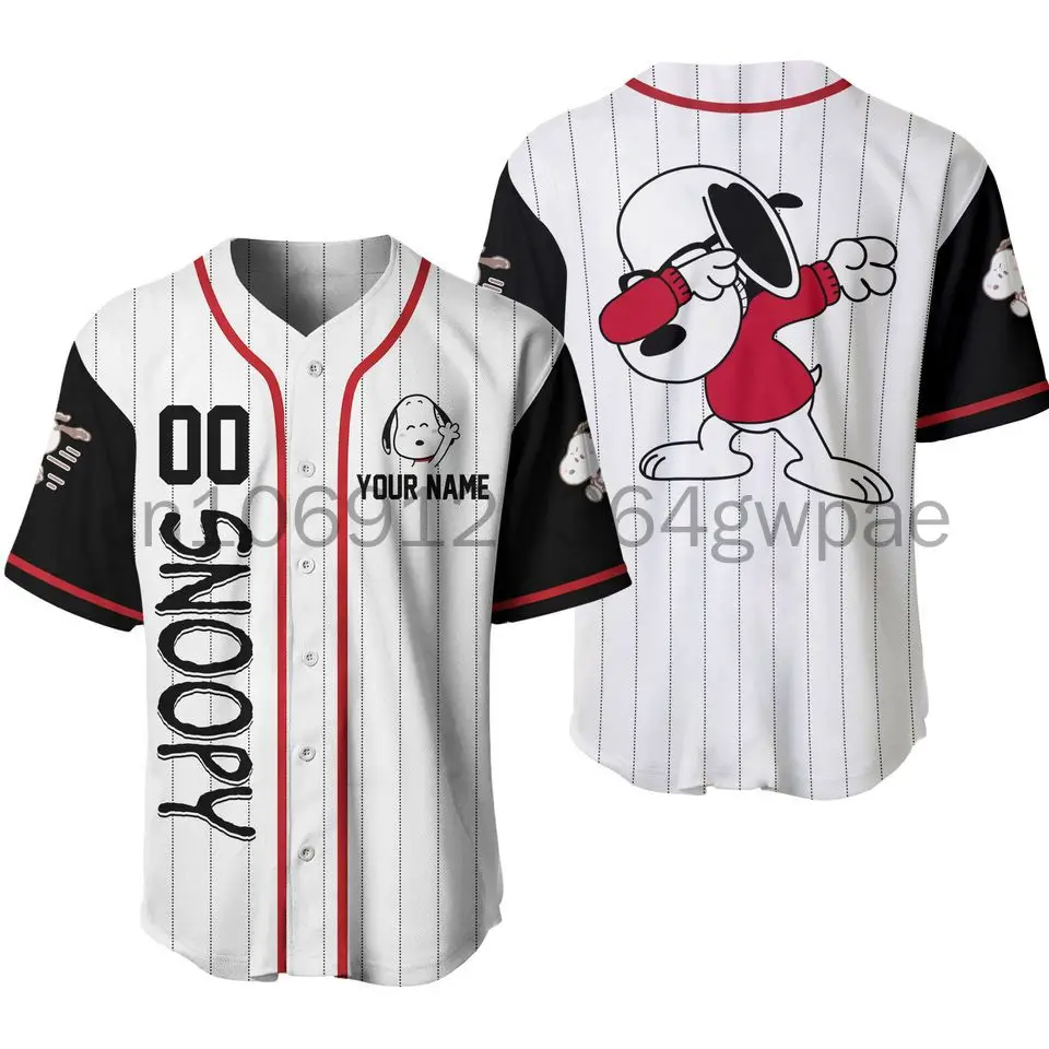 Snoopy Baseball Jersey Men Women Casual Short Sleeve Button Up Sports Jersey Disney Cartoon Baseball Jersey Fashion Retro Shirt
Snoopy Baseball Jersey Men Women Casual Short Sleeve Button Up Sports Jersey Disney Cartoon Baseball Jersey Fashion Retro Shirt