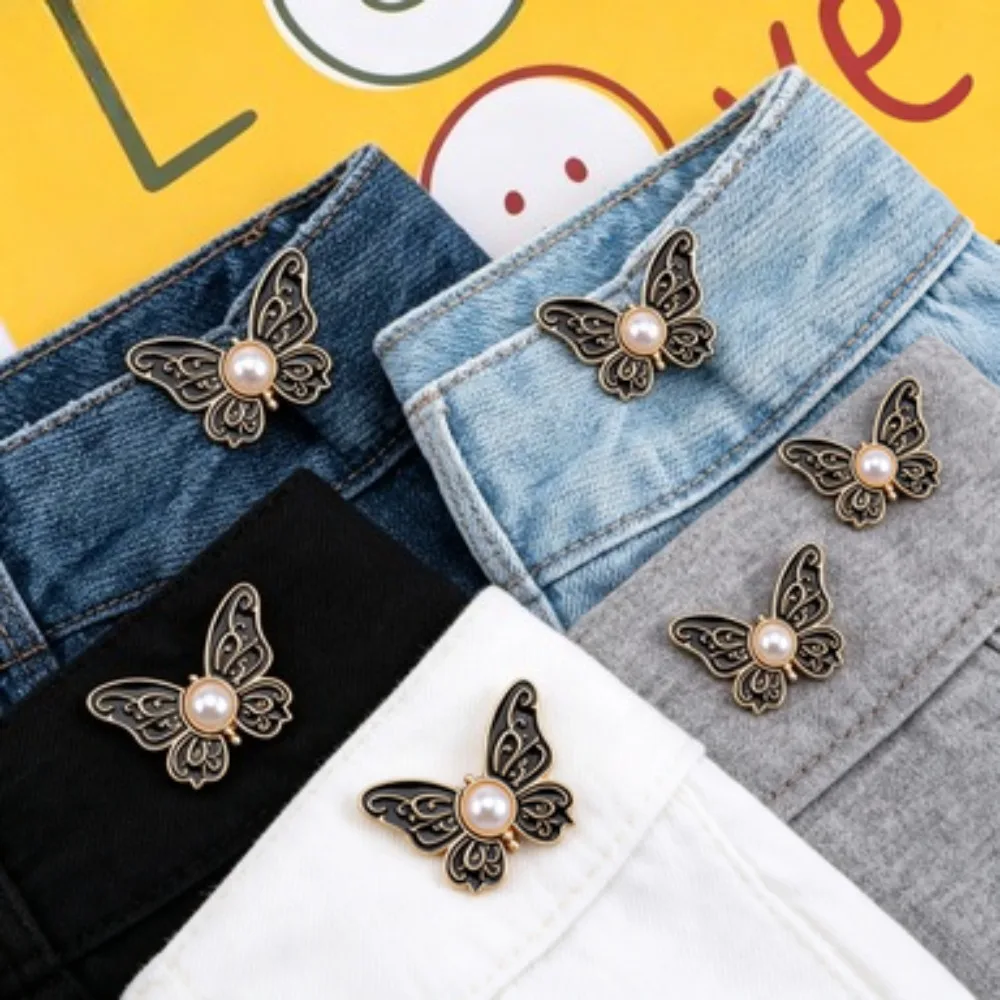 Butterfly Jeans Button Adjustable Clips for Pant Skirts Waist Tightener Buckle Snap Button Adjuster Pants
Butterfly Jeans Button Adjustable Clips for Pant Skirts Waist Tightener Buckle Snap Button Adjuster Pants