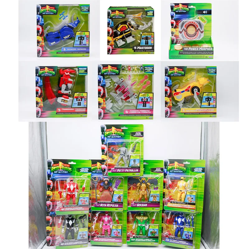 Mighty Morphin Power Rangers Re-Ignition series Auto-Morphin Anime Action Figure Set Red Blue Black Rangers Villains Figure gift
Mighty Morphin Power Rangers Re-Ignition series Auto-Morphin Anime Action Figure Set Red Blue Black Rangers Villains Figure gift