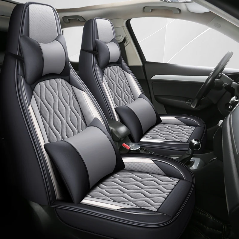 Front Row Double Seat, Luxurious Nappa Leather Full-Cover Integrated Car Seat Cover, Universal Fit, Delicate Texture, Soft, Comfortable, Breathable, Suitable for All Seasons, Three-Dimensional Full Surround Design, Ergonomic Design, Side Support, Paired w
Front Row Double Seat, Luxurious Nappa Leather Full-Cover Integrated Car Seat Cover, Universal Fit, Delicate Texture, Soft, Comfortable, Breathable, Suitable for All Seasons, Three-Dimensional Full Surround Design, Ergonomic Design, Side Support, Paired w