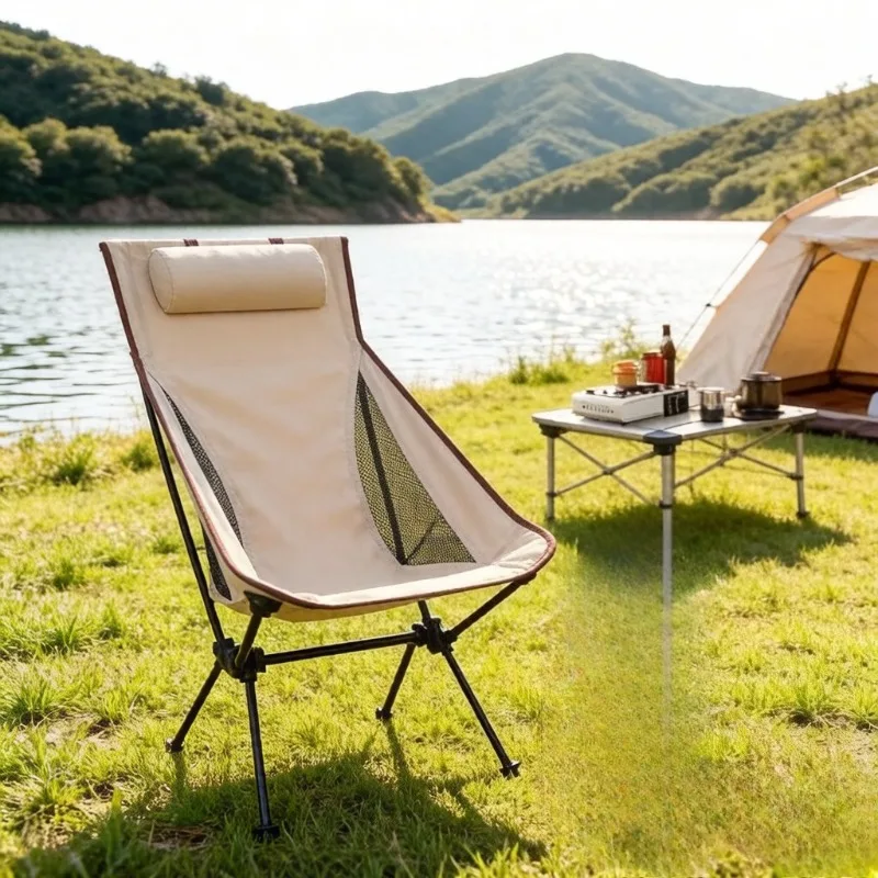 Portable Folding Camping Chair with Headrest, Lightweight Aluminum Alloy Outdoor Fishing Tourist Chair, Outdoor Furniture
Portable Folding Camping Chair with Headrest, Lightweight Aluminum Alloy Outdoor Fishing Tourist Chair, Outdoor Furniture