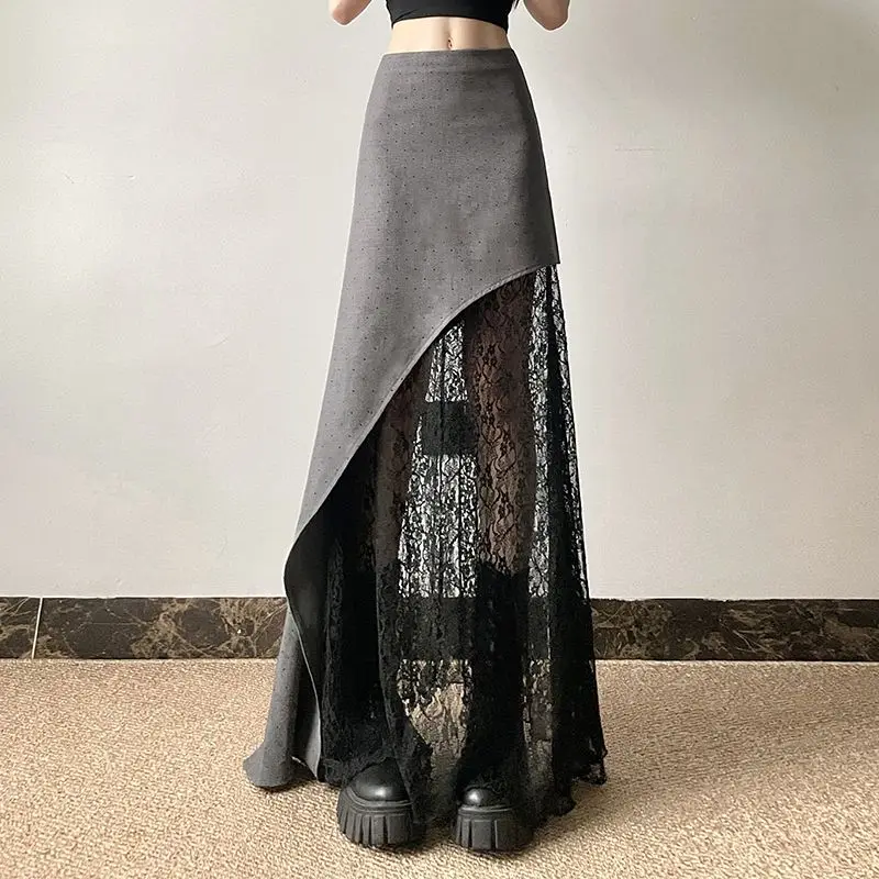 Summer New Lace Mesh Sexy Hot Girl High-waisted Skirt Irregular Slit Skirt Two-piece Suit
Summer New Lace Mesh Sexy Hot Girl High-waisted Skirt Irregular Slit Skirt Two-piece Suit