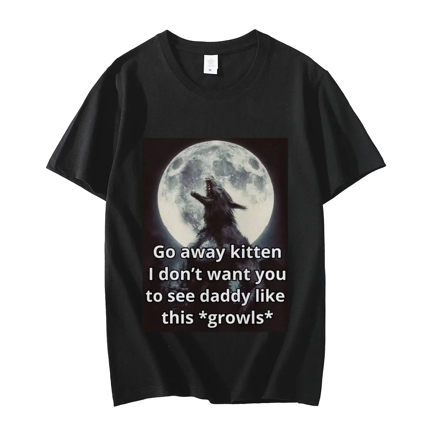 Go Away Kitten Alpha Werewolf T-Shirt Men's Women's Gothic Vintage Short Sleeve T-Shirts High Quality Fashion Oversized T Shirts
Go Away Kitten Alpha Werewolf T-Shirt Men's Women's Gothic Vintage Short Sleeve T-Shirts High Quality Fashion Oversized T Shirts