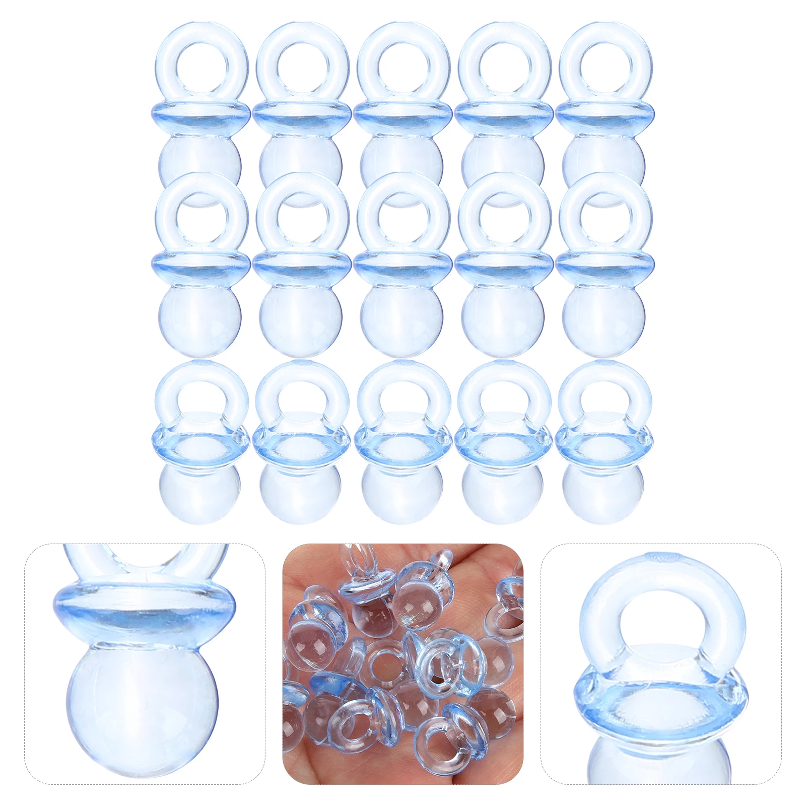 100 Pcs Acrylic Pacifier Beads Mini Toys Baby Shower Decorations Child Pacifier Ornament Durable Lightweight Gender Reveal Party
100 Pcs Acrylic Pacifier Beads Mini Toys Baby Shower Decorations Child Pacifier Ornament Durable Lightweight Gender Reveal Party