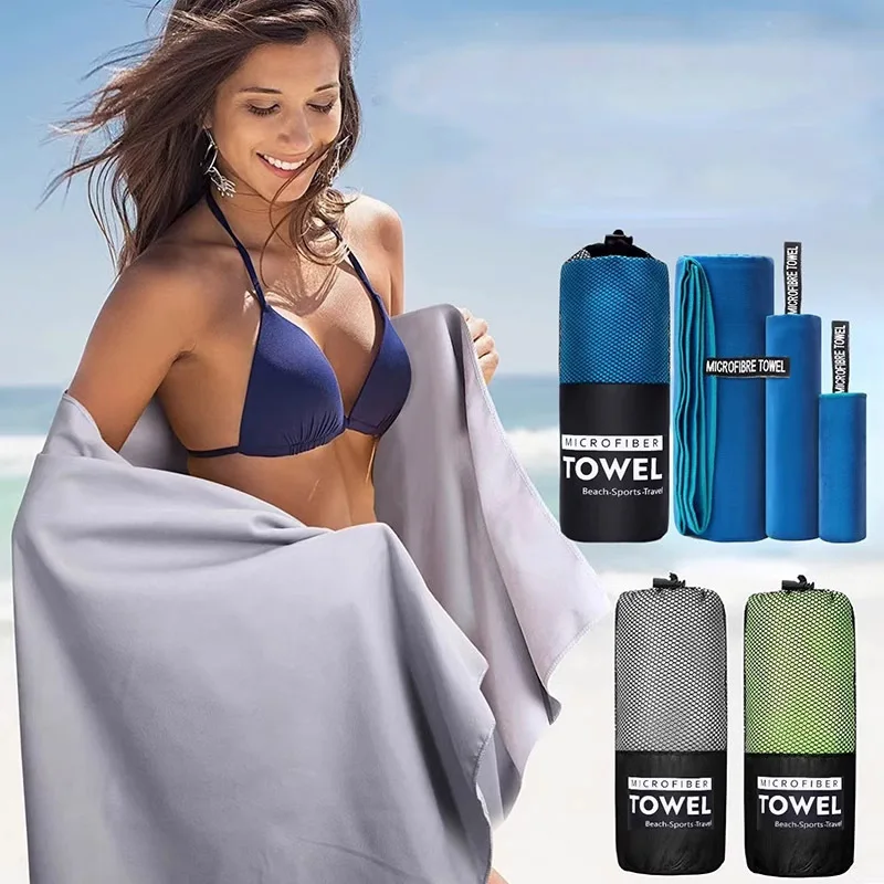 Large Microfiber Beach Towel Quick Dry Pocket Towel Portable Absorbent lightweight for Yoga Swimming Gym Fitness Snorkeling
Large Microfiber Beach Towel Quick Dry Pocket Towel Portable Absorbent lightweight for Yoga Swimming Gym Fitness Snorkeling 
