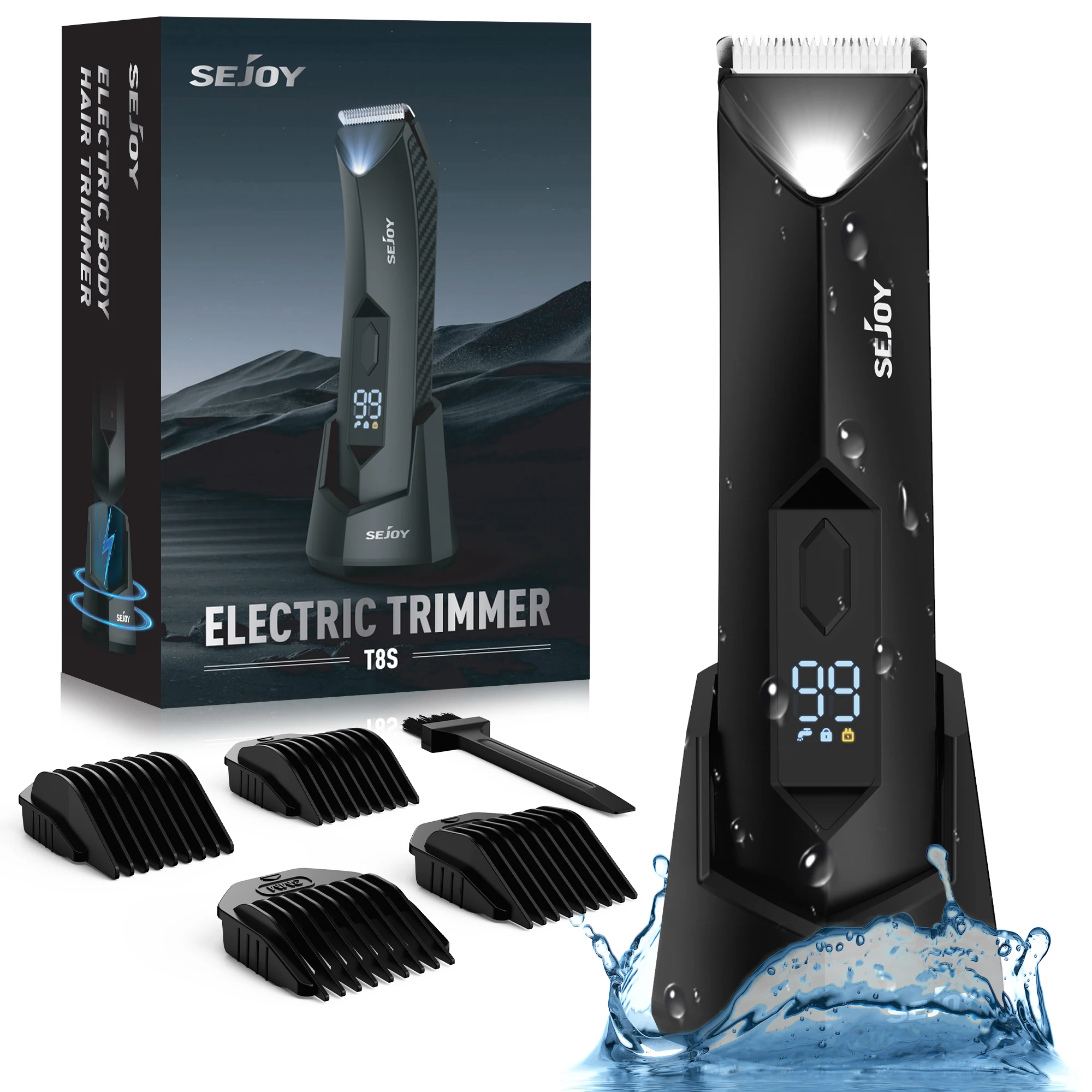 Sejoy Body Hair Trimmer for Men, Electric Groin & Body Groomer for Pubic Hair, Chest, Legs & Underarms, Waterproof & Rechargeable Hair Cutting Kits
Sejoy Body Hair Trimmer for Men, Electric Groin & Body Groomer for Pubic Hair, Chest, Legs & Underarms, Waterproof & Rechargeable Hair Cutting Kits