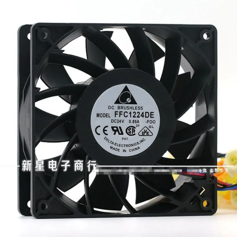 C 1pcs Delta FFC1224DE 24V 0.85A 12038 12CM Server Cooling Fan 3pin
C 1pcs Delta FFC1224DE 24V 0.85A 12038 12CM Server Cooling Fan 3pin