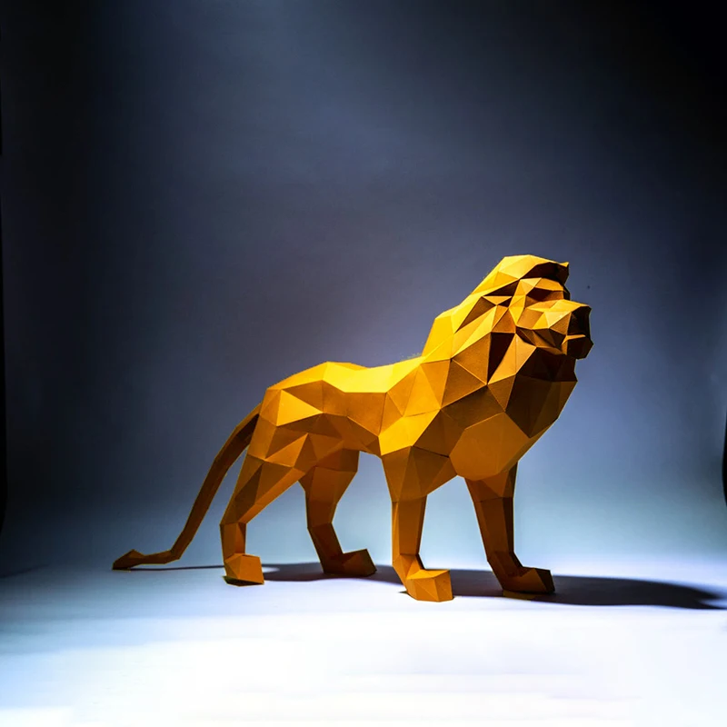 75cm Lion Large Animal Paper Model Hallway Decoration DIY Papercraft 3D Handmade Puzzles Origami Corridor Ornament Creative Toys
75cm Lion Large Animal Paper Model Hallway Decoration DIY Papercraft 3D Handmade Puzzles Origami Corridor Ornament Creative Toys