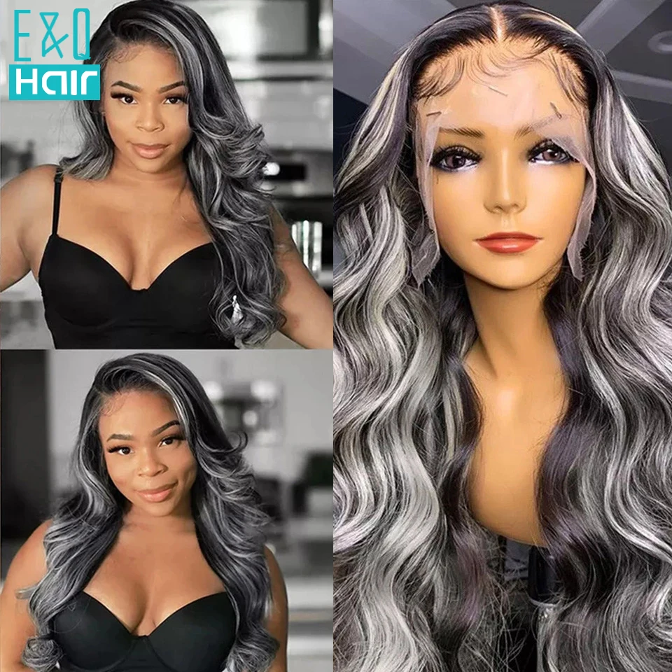 Highlight Lace Front Wigs Human Hair Grey Colored Striaght Body Wave Remy Wigs With Baby Hair 13x4 Lace Front Wigs Pre Plucked
Highlight Lace Front Wigs Human Hair Grey Colored Striaght Body Wave Remy Wigs With Baby Hair 13x4 Lace Front Wigs Pre Plucked
