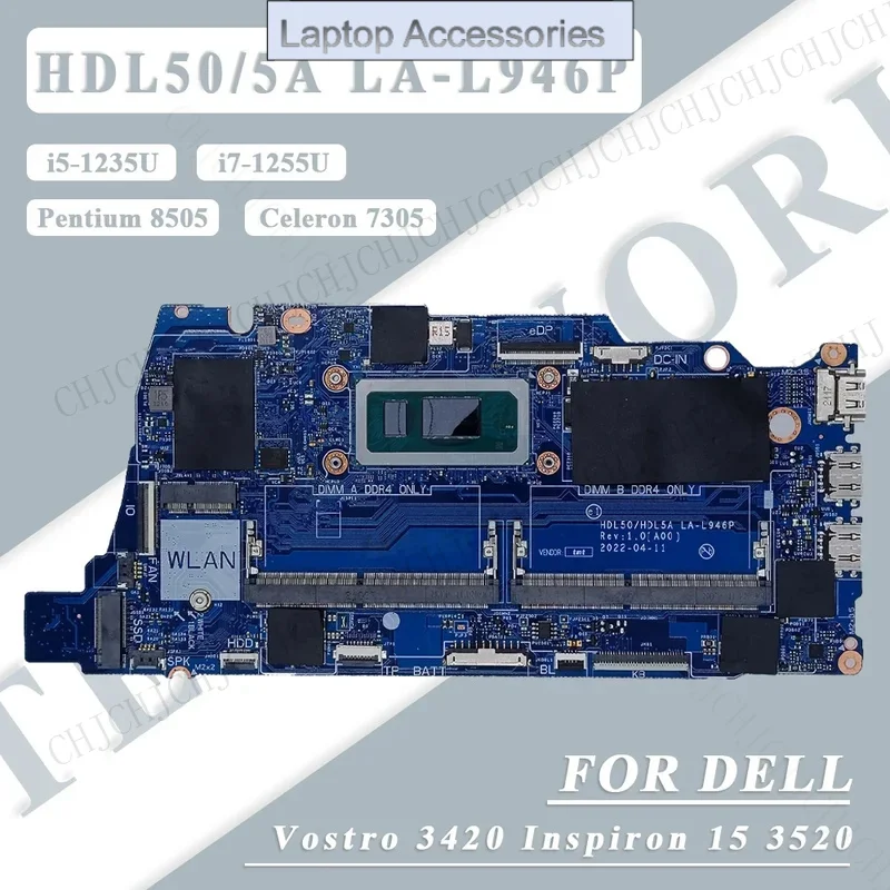F Материнская плата для ноутбука Dell Vostro 3420 3520 с процессором i7-1255U CN-0DJVRT 05FKF4, материнская плата для ноутбука LA-L946P
F Материнская плата для ноутбука Dell Vostro 3420 3520 с процессором i7-1255U CN-0DJVRT 05FKF4, материнская плата для ноутбука LA-L946P