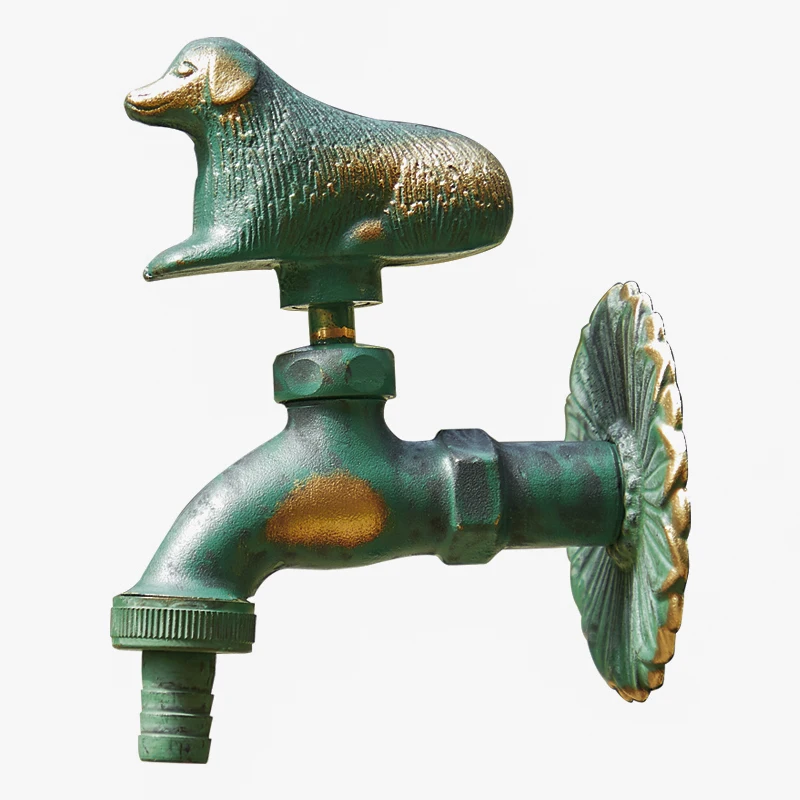 Creative Animal Faucet Courtyard Garden Anti-Freezing Cracking Washing Machine Faucet Antique Bronze Green Faucet
Creative Animal Faucet Courtyard Garden Anti-Freezing Cracking Washing Machine Faucet Antique Bronze Green Faucet