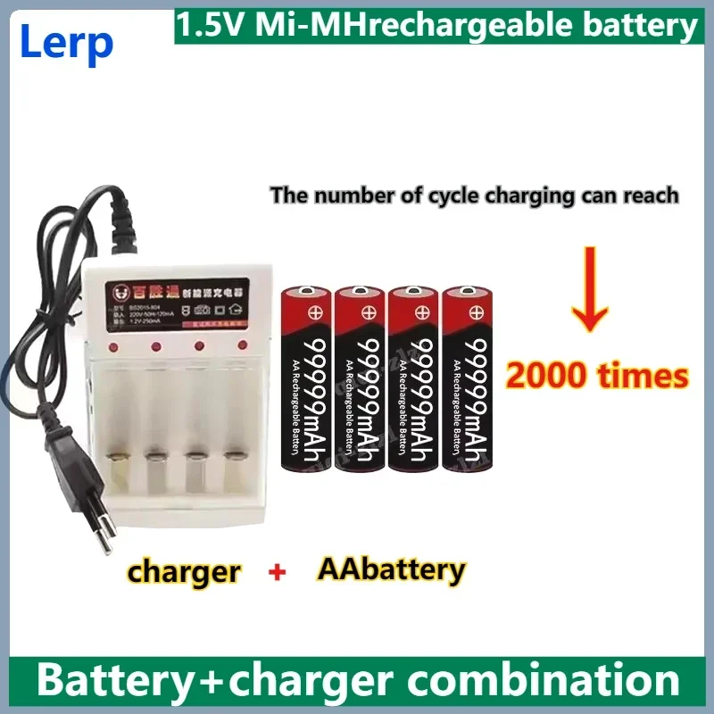 2025 New AA1.5V rechargeable battery, nickel hydrogen battery 99999mAh, suitable for remote control, toys, flashlights+chargers
2025 New AA1.5V rechargeable battery, nickel hydrogen battery 99999mAh, suitable for remote control, toys, flashlights+chargers