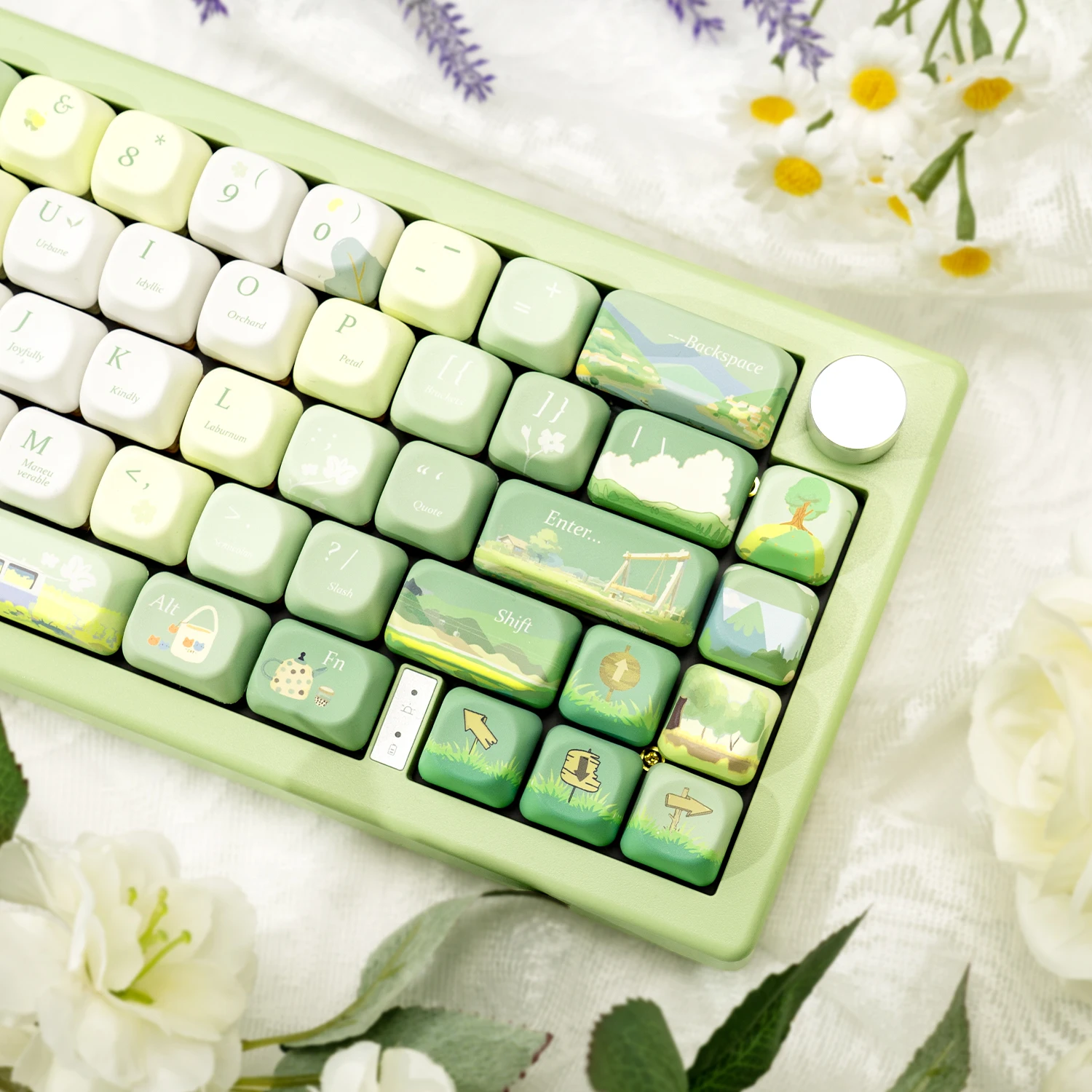 127 Keys Spring Outing Themed Dye Sub Keyboard Keycaps MOA Profile PBT Keycaps for Cherry Gateron MX Switches Gaming Keyboards
127 Keys Spring Outing Themed Dye Sub Keyboard Keycaps MOA Profile PBT Keycaps for Cherry Gateron MX Switches Gaming Keyboards