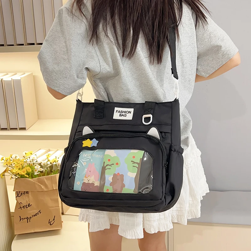 New Sweet Ulzzang Ita Bag for Girls Large Capacity Handbag Daily Preppy Style Crossbody BagWomen Single Shoulder Book Bag
New Sweet Ulzzang Ita Bag for Girls Large Capacity Handbag Daily Preppy Style Crossbody BagWomen Single Shoulder Book Bag