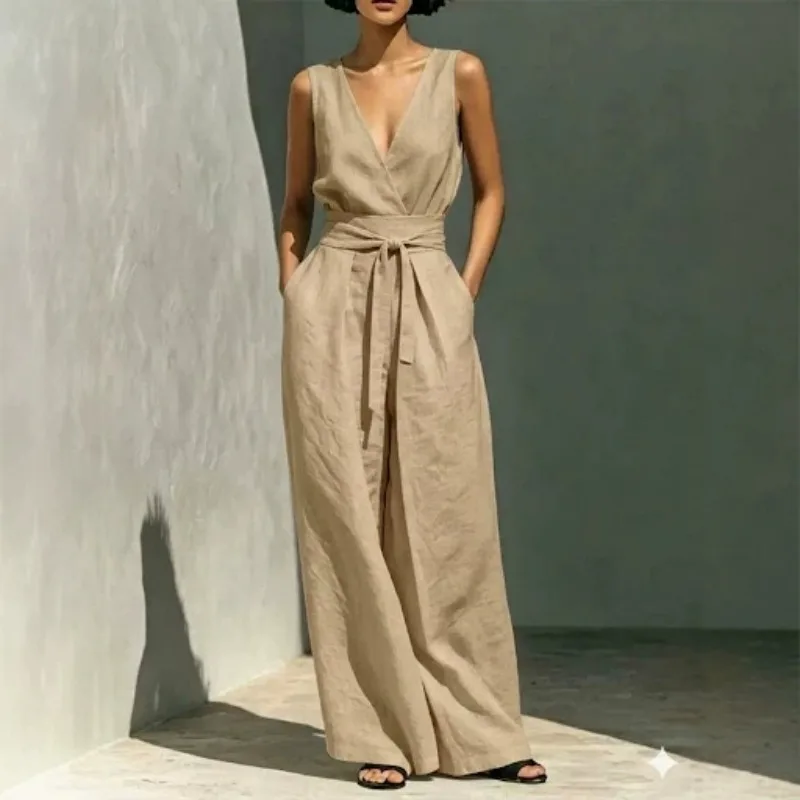 A New Summer Fashion Casual Sleeveless Vest High-waisted Wide-leg Pants Set Women Engaged Cross-border Trade Europe and America
A New Summer Fashion Casual Sleeveless Vest High-waisted Wide-leg Pants Set Women Engaged Cross-border Trade Europe and America