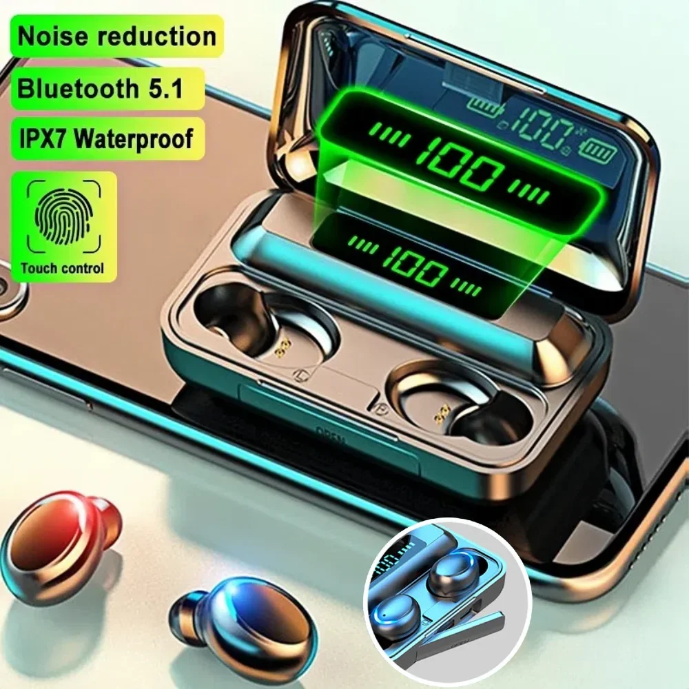F9 Bluetooth headsets 5.0 Headphones Sport Waterproof Noise Reduction in-ear Wireless Earbuds With Mic For Xiaomi iPhone
F9 Bluetooth headsets 5.0 Headphones Sport Waterproof Noise Reduction in-ear Wireless Earbuds With Mic For Xiaomi iPhone