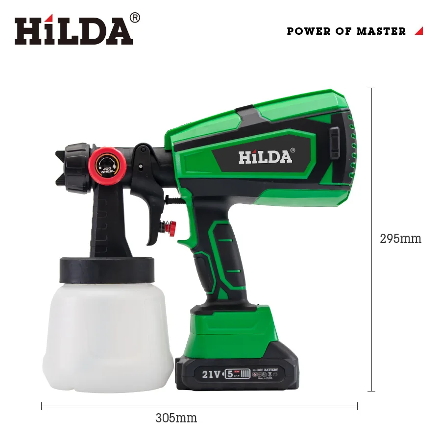 HiLDA Electric Spray Gun Cordless Paint Sprayer Auto Furniture Steel Coating Airbrush Compatible For 21V Battery
HiLDA Electric Spray Gun Cordless Paint Sprayer Auto Furniture Steel Coating Airbrush Compatible For 21V Battery