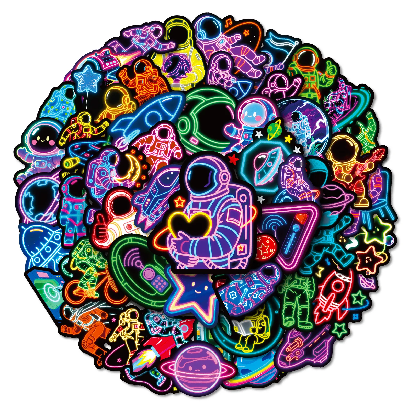10/30/50PCS Neon Astronaut Cool Cartoon Sticker DIY Decoration Waterproof Skateboard Notebook Graffiti Toy
10/30/50PCS Neon Astronaut Cool Cartoon Sticker DIY Decoration Waterproof Skateboard Notebook Graffiti Toy